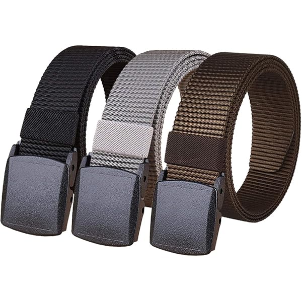 HOANAN 2 Pack Military Nylon Belt, 1.25
